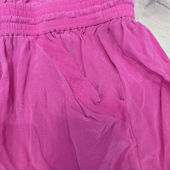 Wilfred Silk Peri Romper in Hot Pink - Picture 4 of 9
